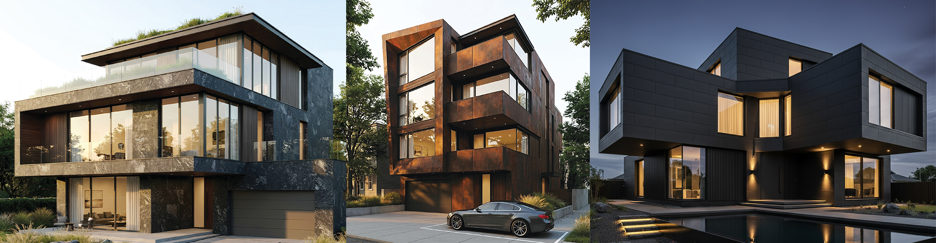 Alstone Louvers product banner showing modern architectural design
